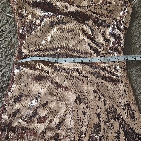 Hot Miami Styles Shimmering Gold Sequin Dress - Picture 7 of 8